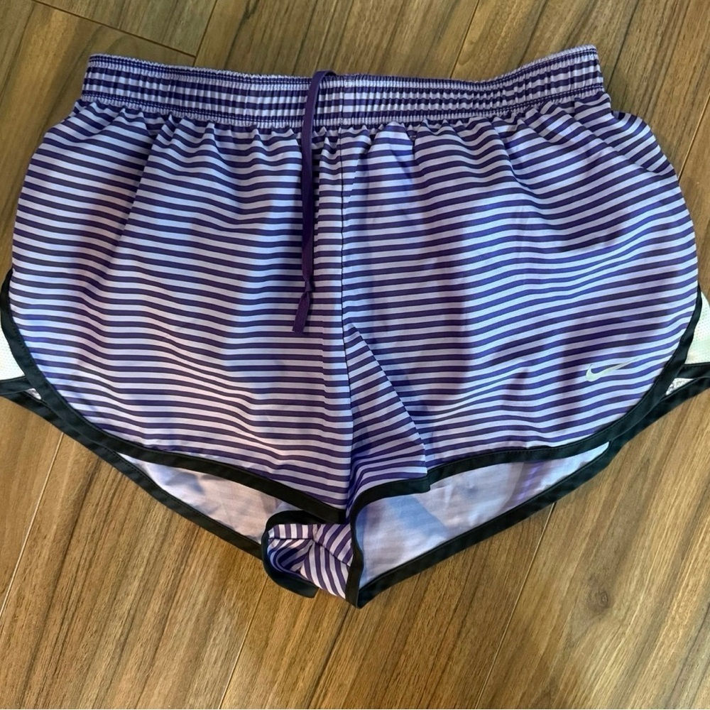 Nike Dri-FIT Black and Purple Shorts